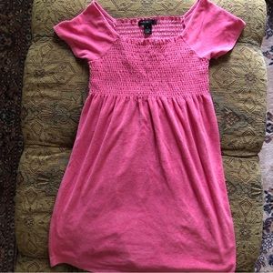 Pink Ruched Terry Dress Pool Cover-Up Style & Company Size Medium